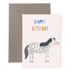 Frau Ottilie Geburtstagskarte Pferd 