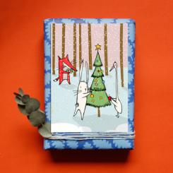 nachhaltige Postkarte zu Weihnachten von noull 
