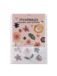 nachhaltige Sticker aus Papier Blumen und Blüten 
