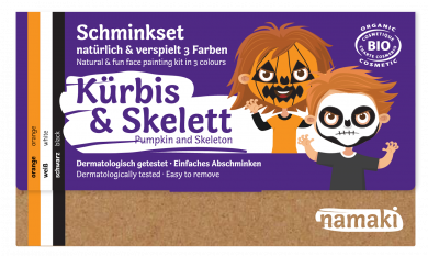 namaki - Kinderschminkset "Kürbis & Skelett" 