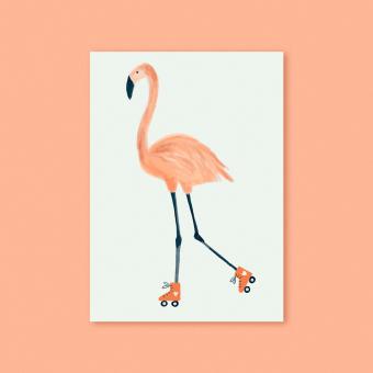 magdalena skala Kunstkarte Flamingo 