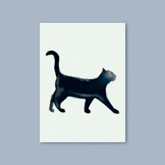 magdalena skala  Kunstkarte Katze 